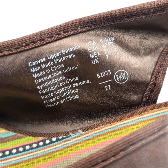 American Eagle 4" Fabric Canvas Wedges Size 8.5W - Picture 8 of 10